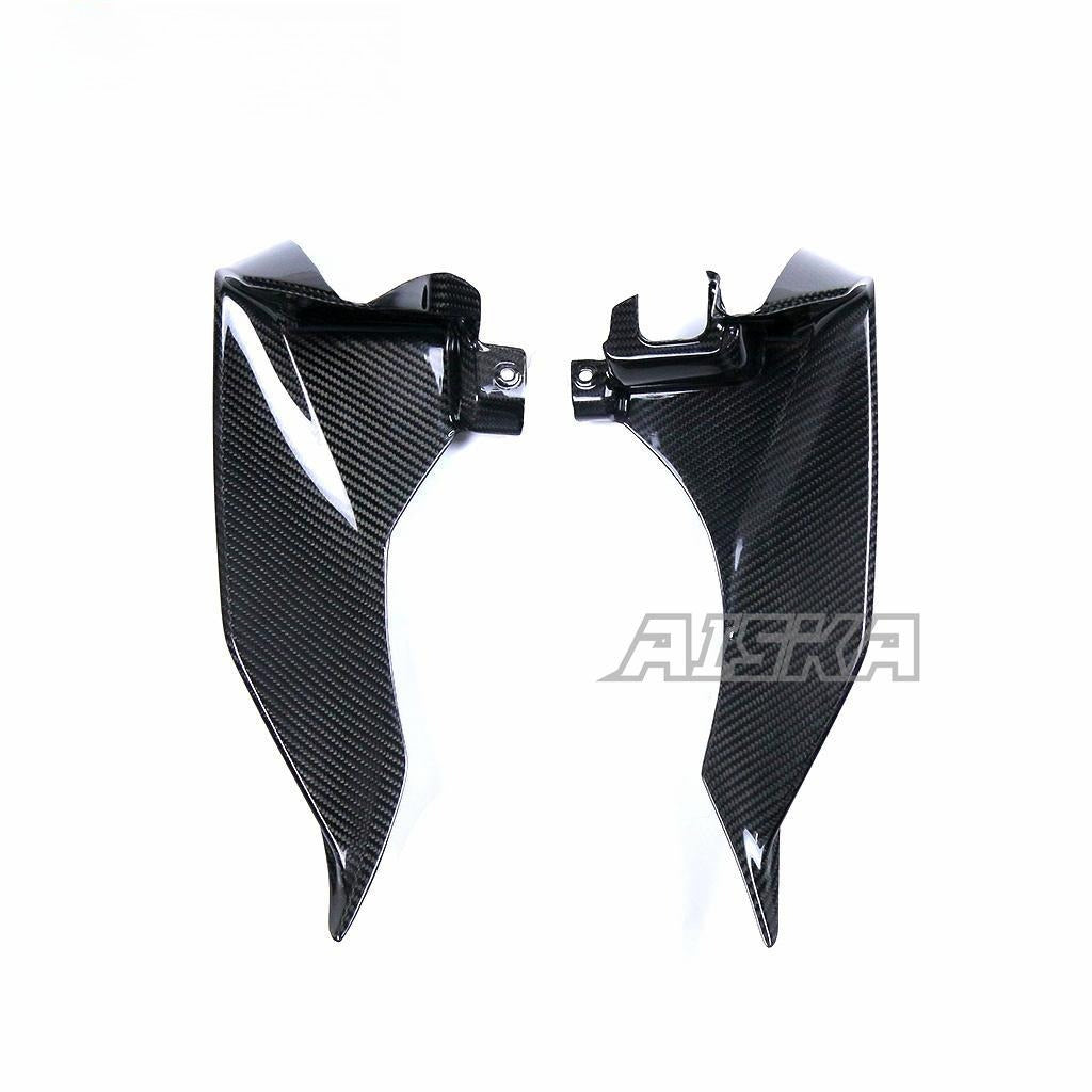 AISKA Carbon Fiber Dashboard Air Intake Cover Fairing Motorcycle Dashboard Side Panels for Yamaha R1 2020-2025