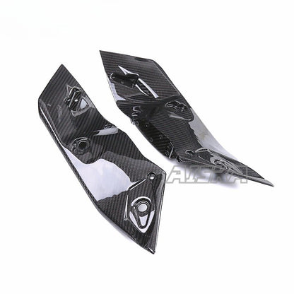 AISKA 100% 3K Full Dry Carbon Fiber R3 Motorcycle Handlebar Side Cover Panel Fairing for Yamaha R3 2022 2023 2024