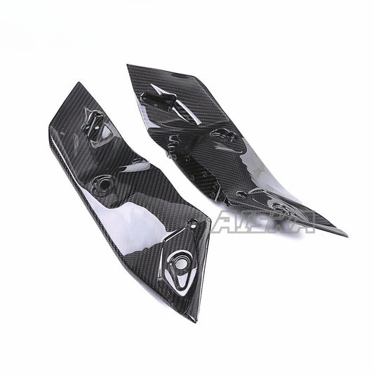 AISKA 100% 3K Full Dry Carbon Fiber R3 Motorcycle Handlebar Side Cover Panel Fairing for Yamaha R3 2022 2023 2024