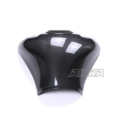 AISKA 3K Dry Carbon Fiber Motorcycle Fuel Gas Tank Cover Protector Fairing for Kawasaki Ninja ZX10R ZX-10R 2021 2022 2023 2024