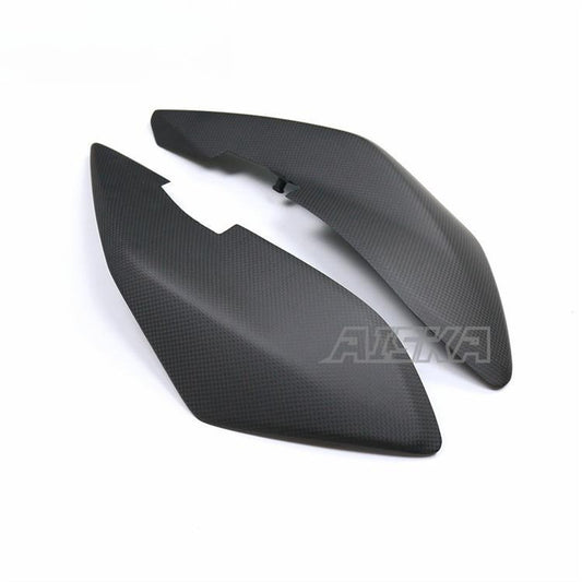 AISKA 3K 3*3 Carbon Fiber Motorcycle Accessories Rear Seat With Armrest Side Panel  for Ducati Hypermotard 950 2019+