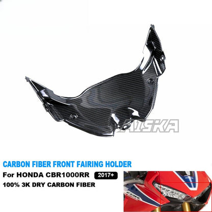 AISKA 100% 3K Full Dry Carbon Fiber Motorcycle Front Fairing Holder for Honda CBR1000RR 2017-2024