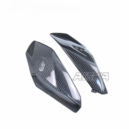 AISKA 100% 3K Carbon Fiber Motorcycle Front Headlight Side Panels Cover Fairing for BMW S1000R 2014-2020
