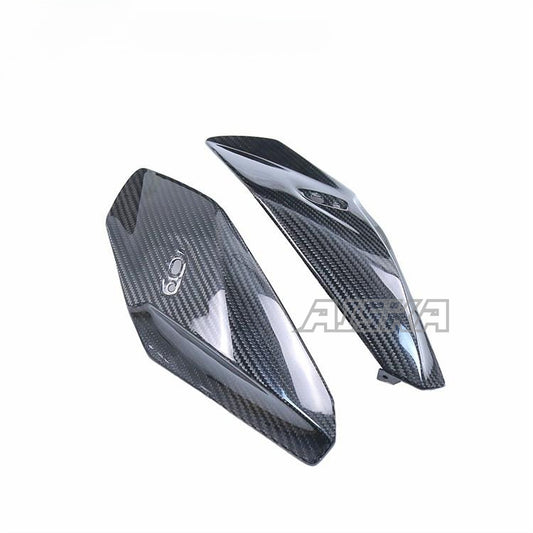 AISKA 100% 3K Carbon Fiber Motorcycle Front Headlight Side Panels Cover Fairing for BMW S1000R 2014-2020