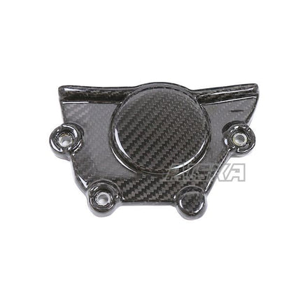 AISKA 3K Dry Carbon Fiber Motorcycle Engine Sprocket Cover Protector Cowl Fairing Kits for Kawasaki Ninja ZX-4R ZX-4RR 2020+