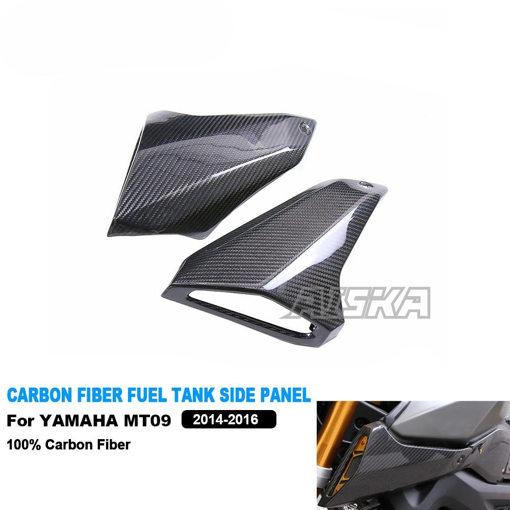 AISKA MT-09 Motorcycle Carbon Fiber Air Intake Cover Tank Side Panels Guard Fairing Kits for YAMAHA MT09 FZ09 MT FZ 09 2014-2020