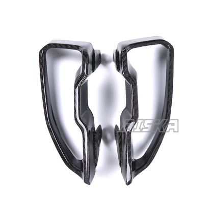 AISKA Dry Carbon Fiber Motorcycle Front Air Intakes Cover for Yamaha MT10 FZ10 2016-2021 2018 2019