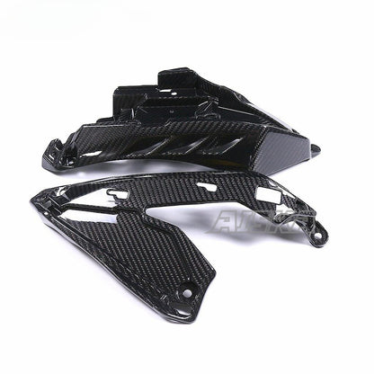 AISKA Dry Carbon Fiber Body Fairings Motorcycle Under Air Intake Fairing Side Panels for Yamaha MT10 FZ10 2022 2023 2024