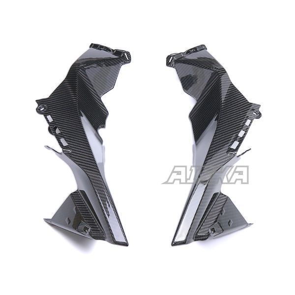 AISKA 3K Dry Carbon Fiber Motorcycle Front Inner Dash Side Panel Fairing for KTM 1290 Super Duke R 2020 2021 2022 2023 2024