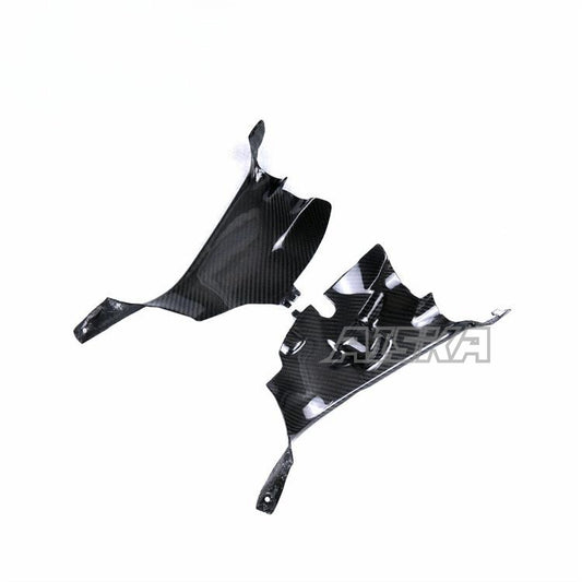 AISKA 3K 3*3 Carbon Fiber Motorcycle Modified Side Fairing Front Lining for  Ducati Panigale  V4 V4S V4R 2018-2024
