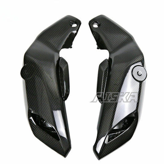 AISKA Motorcycle Carbon Fiber Fuel Tank Front Side Panel Covers Side Air Intake Covers for Yamaha MT07 FZ07 2018-2022