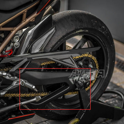 AISKA 100% 3K Motorcycle Carbon Fiber Rear Swingarm Protection Cover Panel Guard for BMW S1000RR 2019-2022