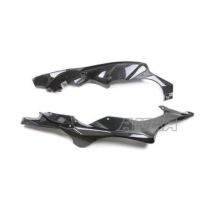 AISKA 3K Dry Carbon Fiber Motorcycle Front Side Frame Fairing Cowl for Kawasaki Ninja ZX10R ZX-10R 2021 2022 2023 2024