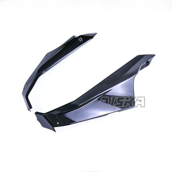 AISKA 100% 3K Dry Carbon Fiber Motorcycle Accessories Lower Bottom Belly Pan Fairing Kits for Kawasaki Ninja 400 2018-2024