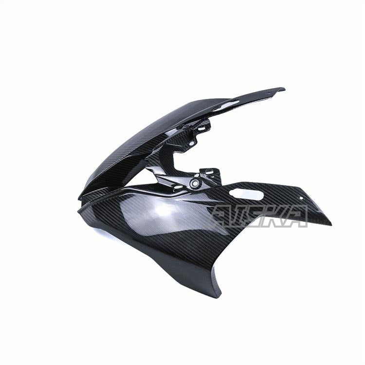 AISKA 100% 3K Dry Carbon Fiber Motorcycle Headlight Nose Cowl Front Fairing for BMW S1000RR M1000R HP4 2019-2022