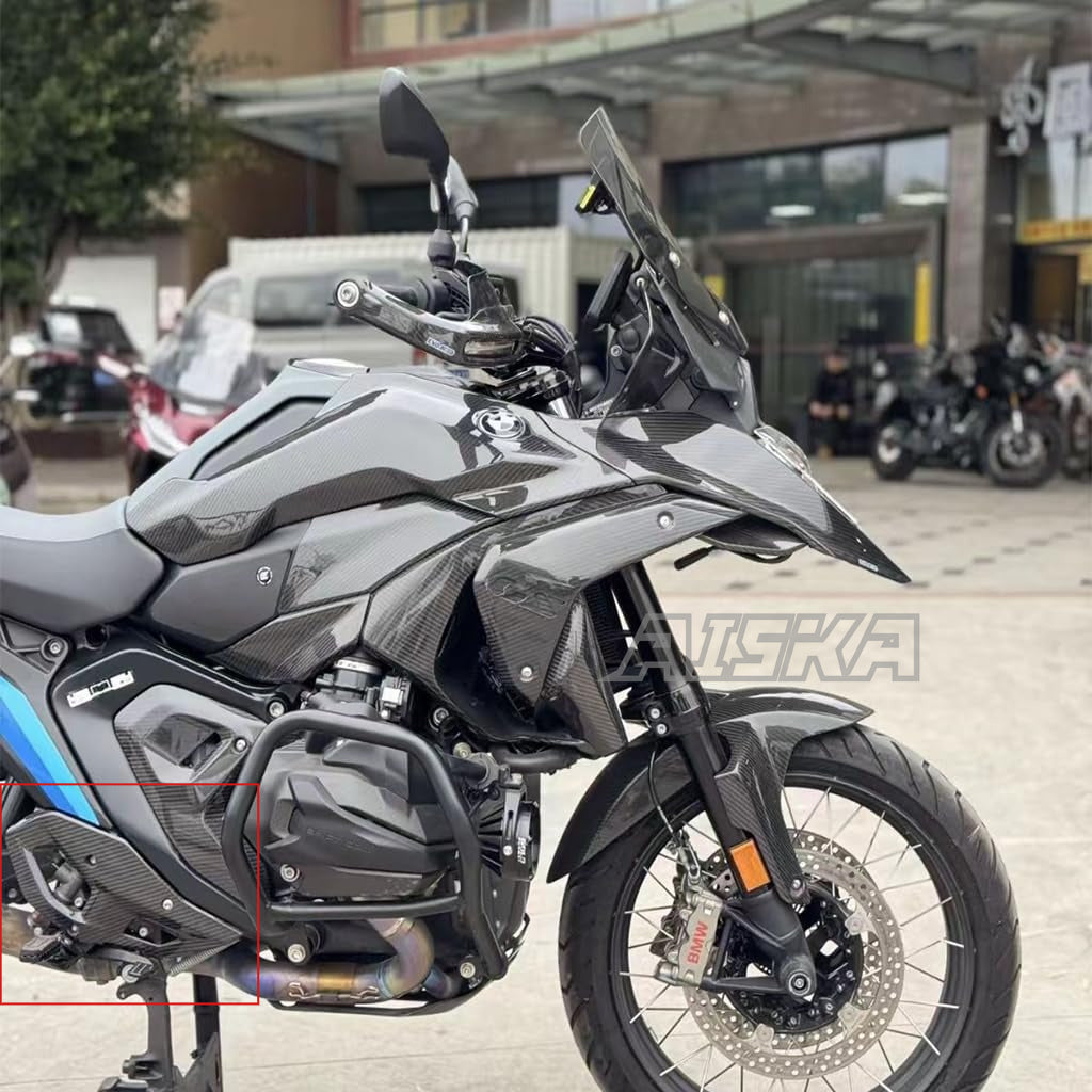 AISKA R1300GS Carbon Parts 100% Full Real 3K 3*3 Dry Carbon Fiber Motorcycle Lower Belly Pan Fairing for BMW R1300GS 2023 2024