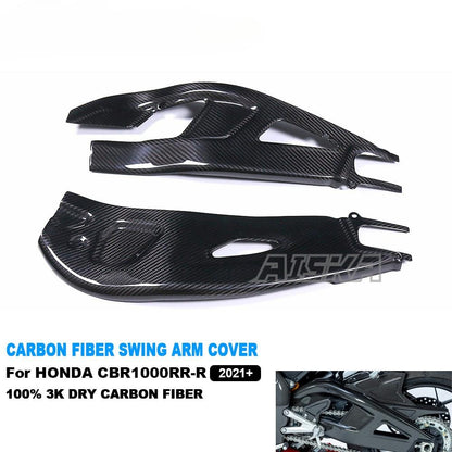 AISKA Carbon Fiber Motorcycle Swingarm Cover Protector Swing Arm Guard Fairings for Honda CBR1000RR-R 2021 2022 2023 2024