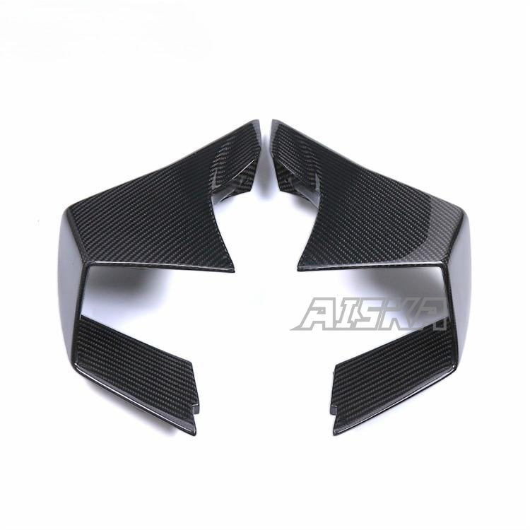 AISKA 3K Dry Carbon Fiber Motorcycle Wind Deflector Wings Fairing Front Spoiler Fixed Wind Winglets for BMW M1000RR 2023-2024