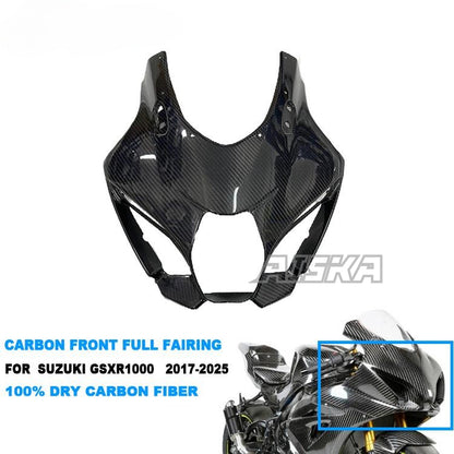 AISKA New Arrive in Stock GSX-R 1000 Carbon Fiber Fairings Motorcycle Front Full Fairing for Suzuki GSXR1000 2017-2025
