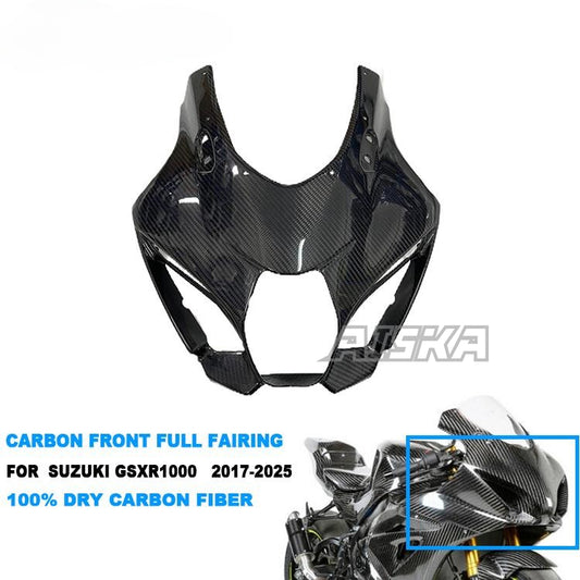 AISKA New Arrive in Stock GSX-R 1000 Carbon Fiber Fairings Motorcycle Front Full Fairing for Suzuki GSXR1000 2017-2025