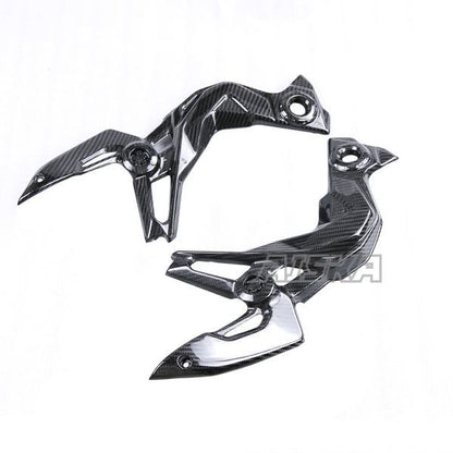 AISKA 3K Dry Carbon Fiber Motorcycle Accessories Front Side Trim Frame Body Cover Panel Fairing for Kawasaki Z900 2020-2024