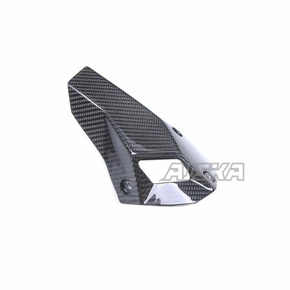 AISKA 3K 3*3 Full Carbon Fiber Motorcycle Accessories Muffler Heat Shield for BMW S1000XR 2020 2021 2022 2023 2024