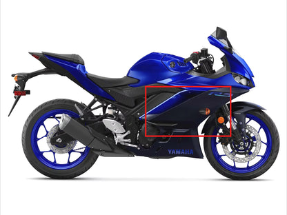 AISKA R3 Motorcycle Carbon Fiber Side Panels Modified Accessories Front Tank Side Fairing for Yamaha R3 2022 2023 2024