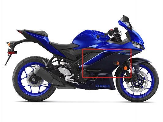 AISKA R3 Motorcycle Carbon Fiber Side Panels Modified Accessories Front Tank Side Fairing for Yamaha R3 2022 2023 2024