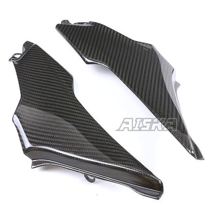 AISKA 3K Dry Carbon Fiber Motorcycle Accessories Seat Side Frame Cover Fairing Cowl Side Panel for Kawasaki Z900 2017 2018 2019