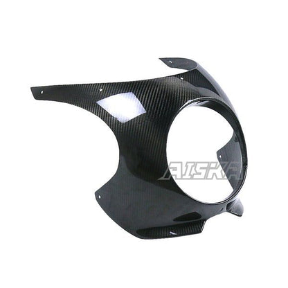 AISKA 3K Dry Carbon Fiber Motorcycle Cafe Racer Front Headlight Headlamp Fairing Cover Cowl for Kawasaki Z900RS 2018-2024