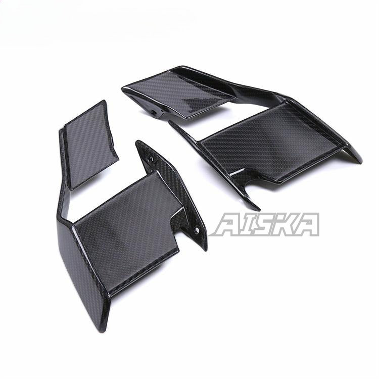 AISKA 100% 3K Carbon Fiber UV-Protection Coat Motorcycle Front Fairings Side Winglets for BMW S1000R M1000R 2021-2025