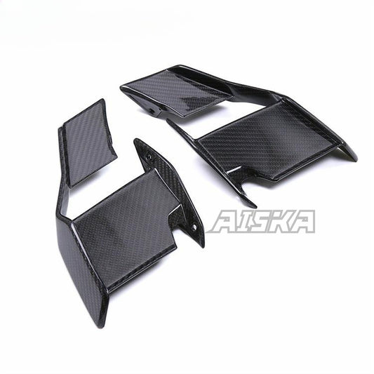 AISKA 100% 3K Carbon Fiber UV-Protection Coat Motorcycle Front Fairings Side Winglets for BMW S1000R M1000R 2021-2025
