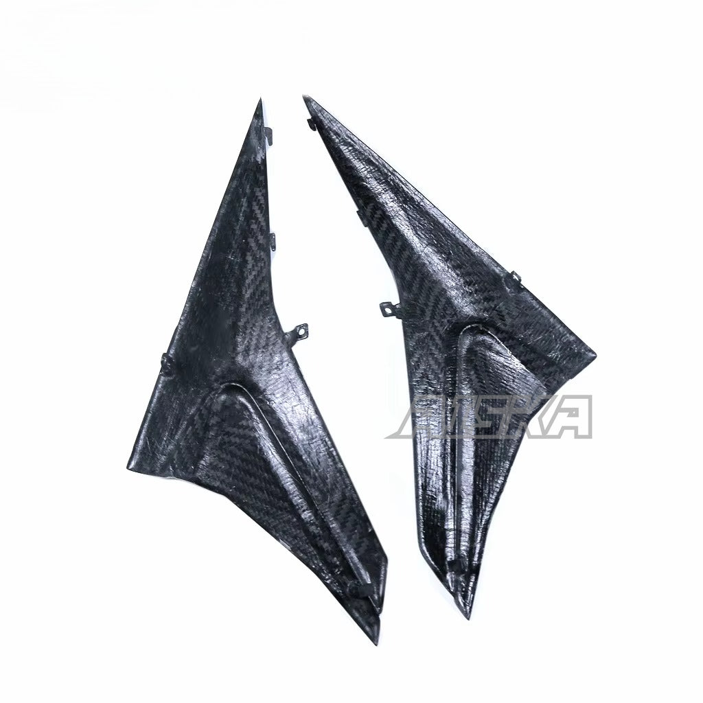 AISKA 3K Carbon Fiber Motorcycle Body Accessories Seat Lower Side Panel Decorative Components for Aprilia RSV4 RS660 Tuono V4 2021+