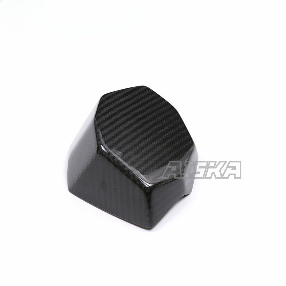 AISKA 100% 3K Full Dry Carbon Fiber R3 Motorcycle Rear Tailgate Plate Tail Seat Cover for Yamaha R3 2022 2023 2024