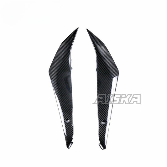 AISKA 100% 3K Dry Carbon Fiber Motorcycle  Accessories Fuel Tank Side Panels for Suzuki GSXR1000 2017+