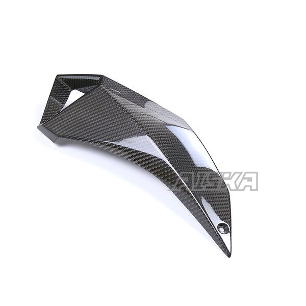 AISKA Full 3K Dry Carbon Fiber Motorcycle Air Intake Pipe Cover Guard Fairing for Kawasaki Z H2 2021 2022 2023 2024