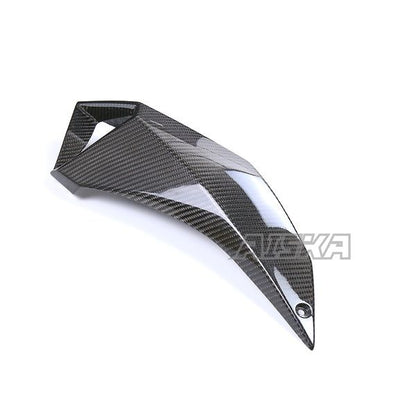 AISKA Full 3K Dry Carbon Fiber Motorcycle Air Intake Pipe Cover Guard Fairing for Kawasaki Z H2 2021 2022 2023 2024