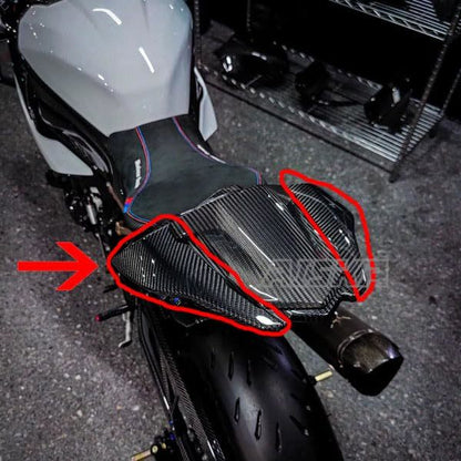 AISKA 100% 3K Full Carbon Fiber S1000RR Motorcycle Rear Tail Side Fairings Panels Cowl for BMW S1000RR M1000RR 2019-2022