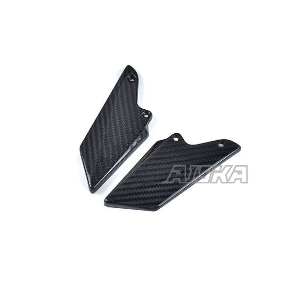 AISKA Carbon Fiber Motorcycle Accessories Rearset Heel Guard Plate Covers for Honda CBR1000RR-R 2021 2022 2023 2024
