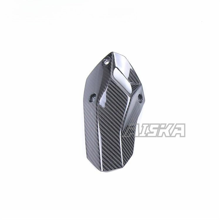 AISKA 3K 3*3 Full Carbon Fiber Motorcycle Accessories Muffler Heat Shield for BMW S1000XR 2020 2021 2022 2023 2024