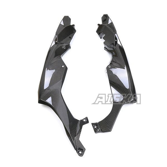 AISKA 3K Dry Carbon Fiber Motorcycle Front Side Frame Fairing Cowl for Kawasaki Ninja ZX10R ZX-10R 2021 2022 2023 2024