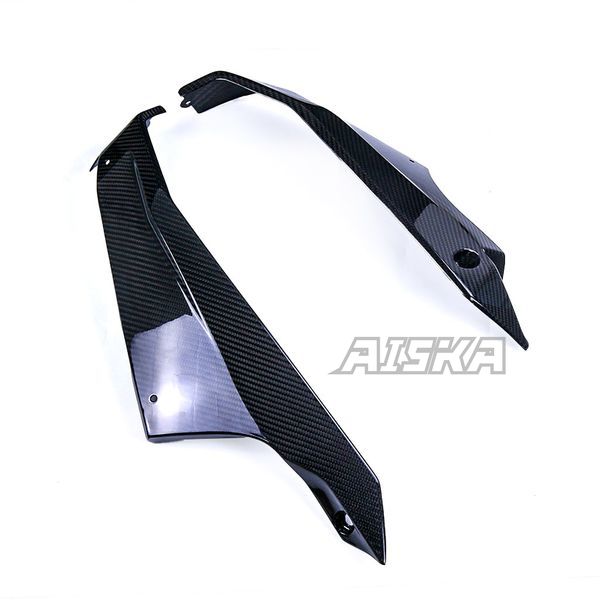 AISKA 100% 3K Dry Carbon Fiber Motorcycle Accessories Lower Bottom Belly Pan Fairing Kits for Kawasaki Ninja 400 2018-2024