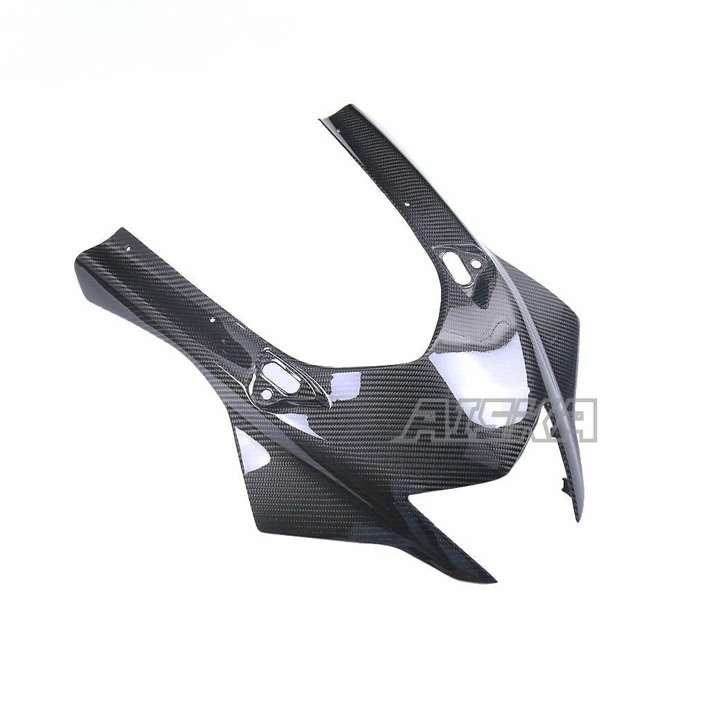 AISKA R7 Carbon Fiber Front Fairing Cowl Motorcycle Carbon Fibre Headlight Fairing Nose Panel Cowl for Yamaha R7 2022 2023 2024