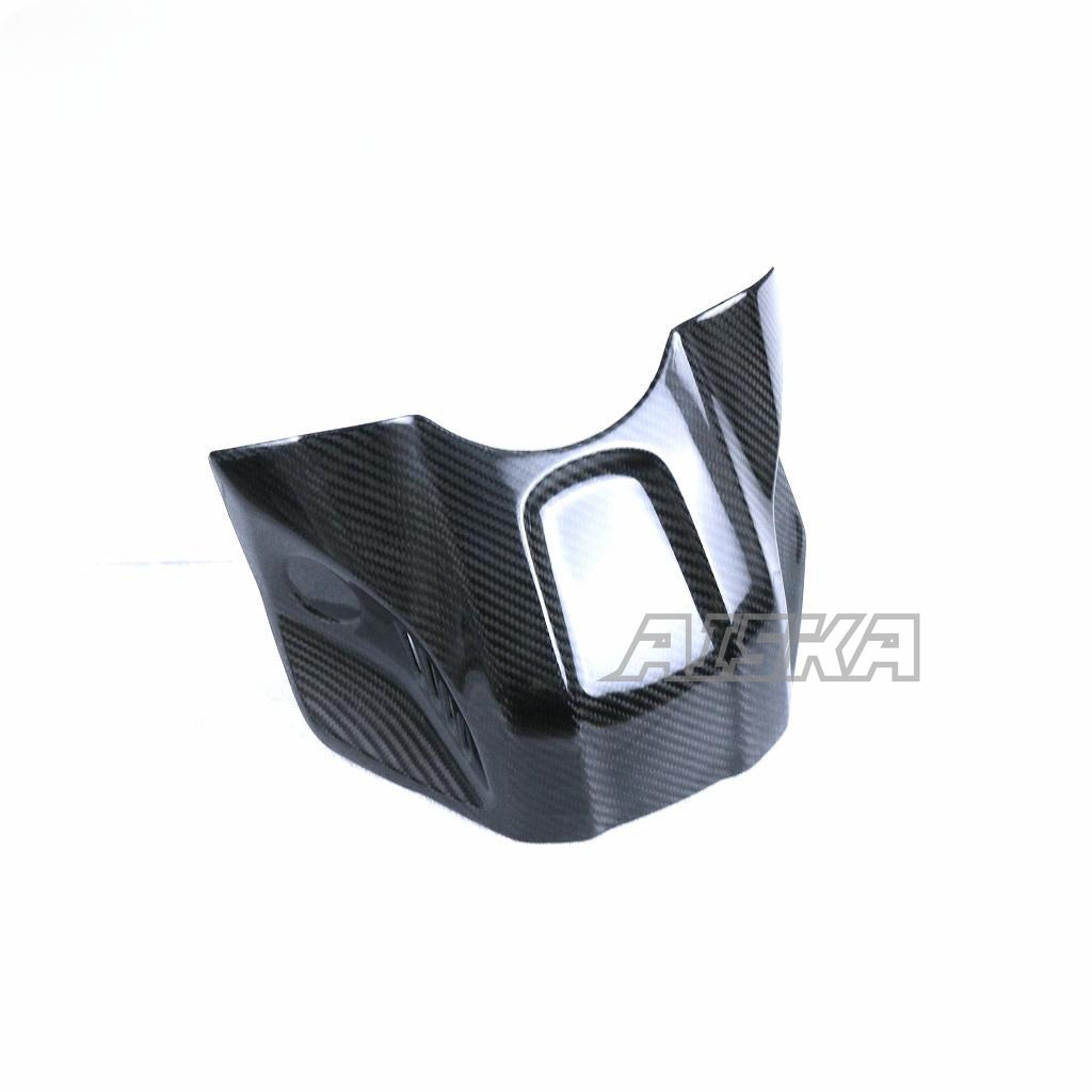 AISKA 100% Dry Carbon Fiber Fuel Tank Front Side Cover Motorcycle Gas Tank Air Box Front Cover Fairing for Yamaha R3 2019 2020