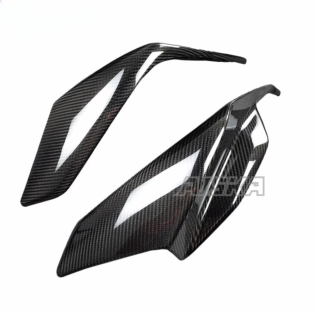 AISKA 3K 3*3 Carbon Fiber Motorcycle Accessories Front Headlight Fairing Lower Cover for Aprilia RSV4  2021+