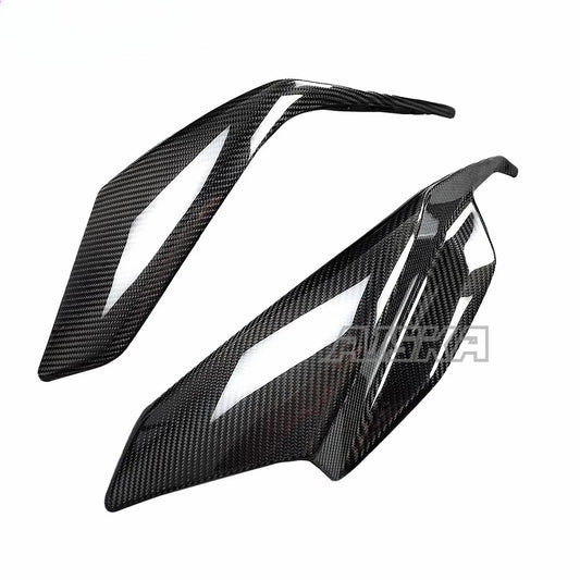 AISKA 3K 3*3 Carbon Fiber Motorcycle Accessories Front Headlight Fairing Lower Cover for Aprilia RSV4  2021+