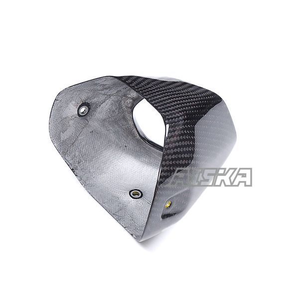 AISKA R1300GS Carbon Parts Real Dry Carbon Fiber Motorcycle Rear Silencer Exhaust Pipe Protector Cover for BMW R1300GS 2023 2024
