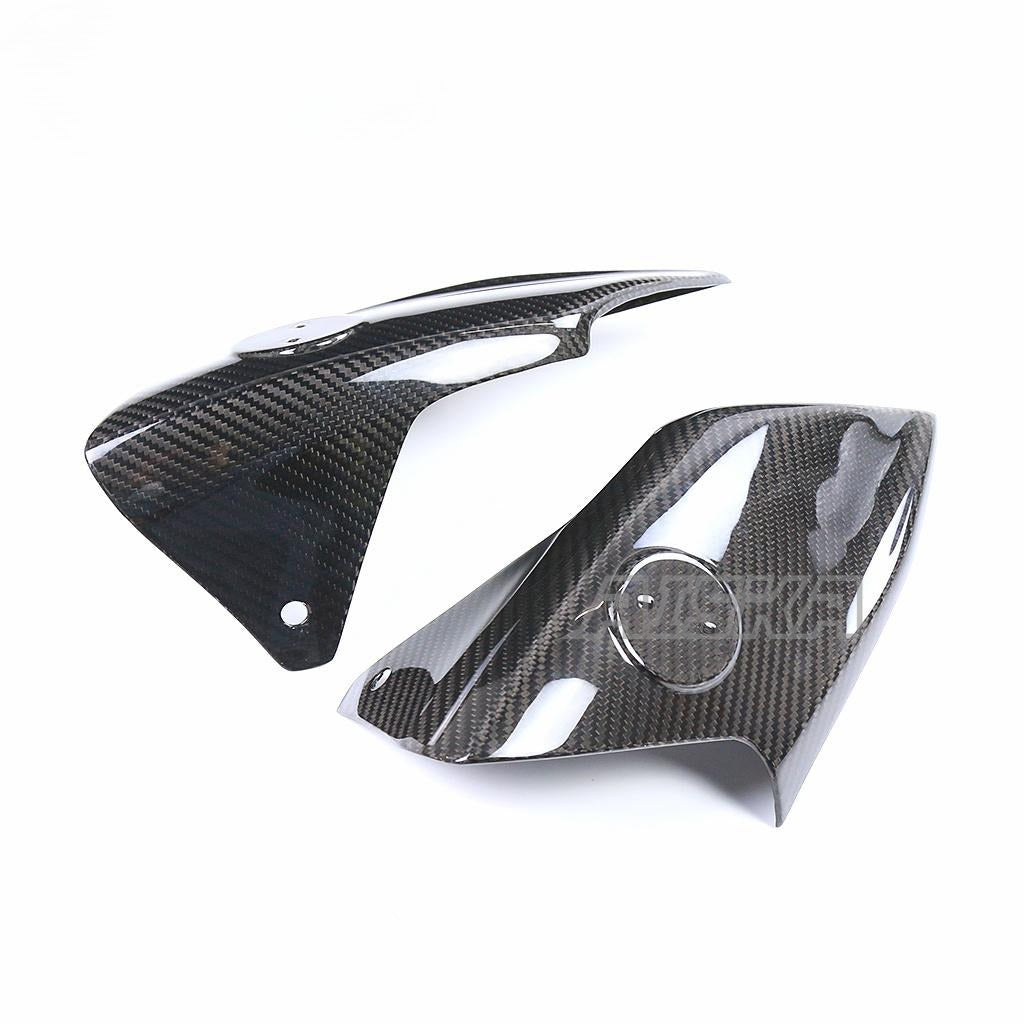 AISKA Carbon Fiber Motorcycle Front Gas Tank Air Intake Frame Protection Side Cover Panel for Yamaha MT09 FZ09 2021-2023