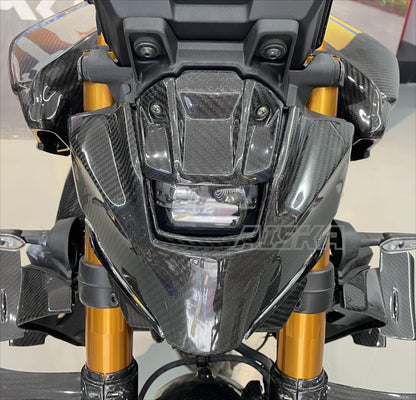 AISKA 100% 3K Dry Carbon Fiber Motorcycle Front Inner Fairing for Yamaha MT09 FZ09 2024-2025