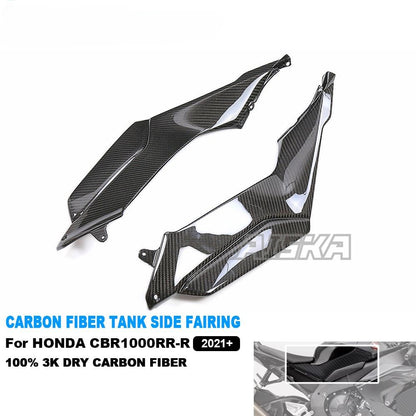 AISKA CBR1000RR-R Carbon Fiber Motorcycle Accessories Fuel Tank Side Panel Fairings for Honda CBR1000RR-R 2021 2022 2023 2024
